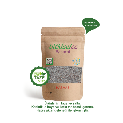Premium Kalite Doğanın Mucizesi Mavi Haşhaş  200 gr.